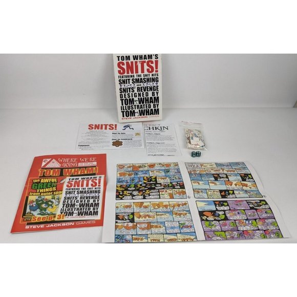 Tom Whams Snits Vintage Board Game w Box Complete